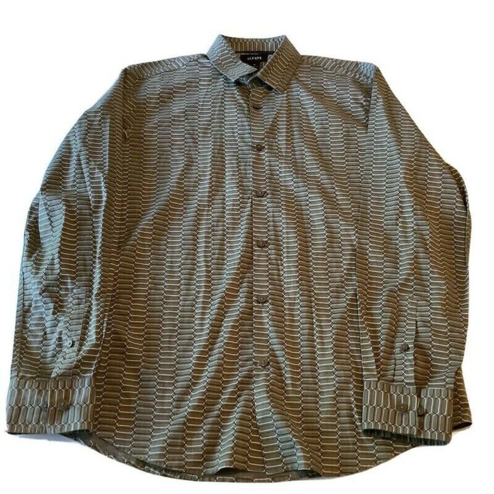Alfani Medium Collared Button Up Dress Shirt